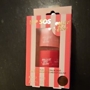 Lip Scrub and Balm Set - Red